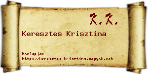 Keresztes Krisztina névjegykártya